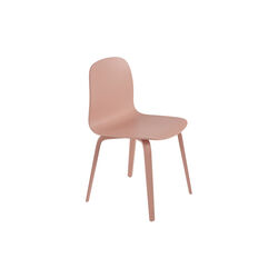 Visu Chair with Wood Base, tan rose, Muuto