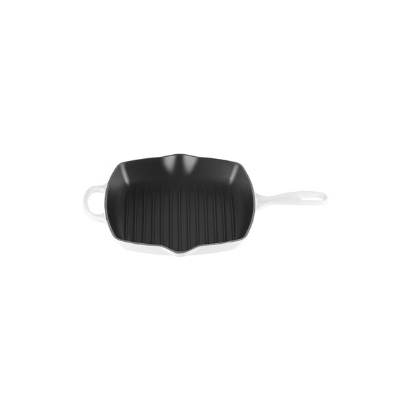 Signature gjutj&auml;rn kvadratisk grillpanna 26 cm, white, Le Creuset