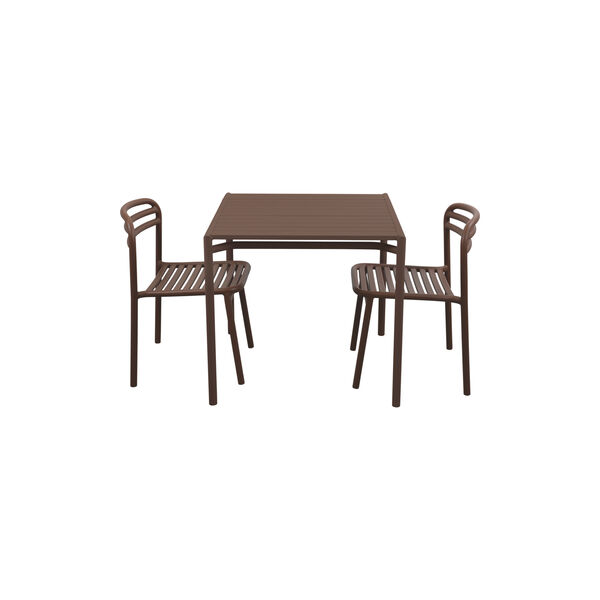 Bliss Dining Table incl. 2 Bliss Chairs, desert red, Cane-line