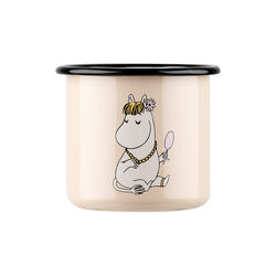 Snorkmaiden Enamel Mug, beige, Muurla