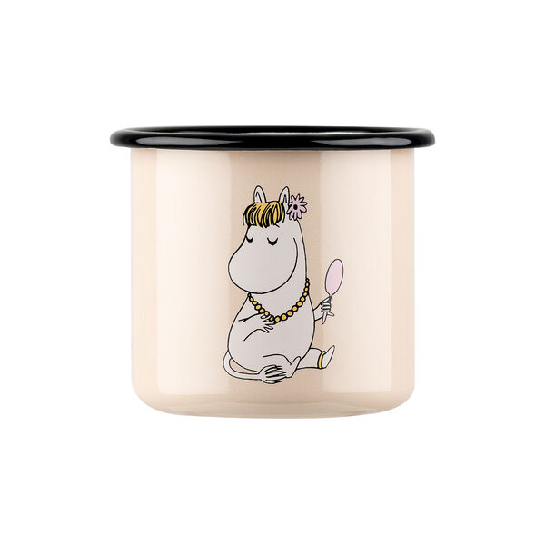 Snorkmaiden Enamel Mug, beige, Muurla