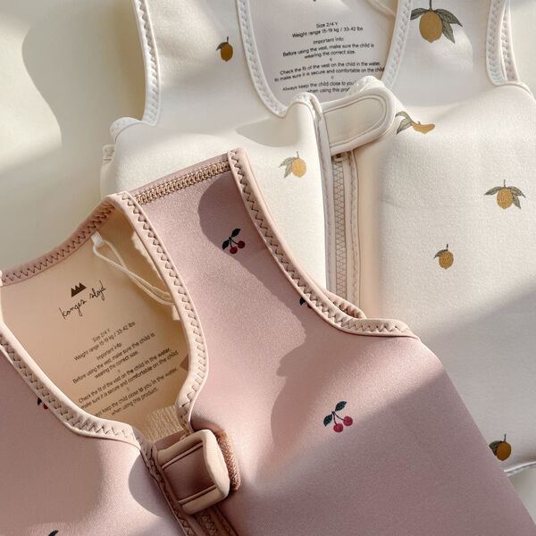 Neopren flytväst, citron Neopren flytväst, citron, Konges Sløjd