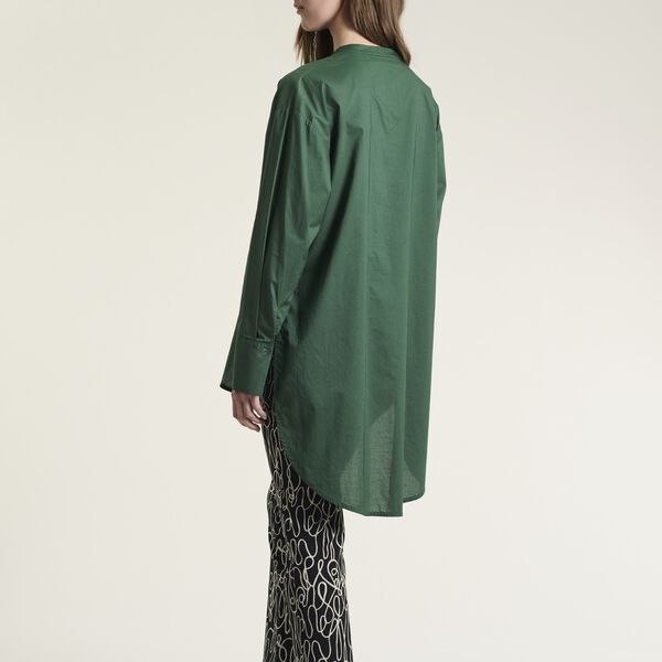 Core cotton skjorttunika, deep grass green, BITTE KAI RAND