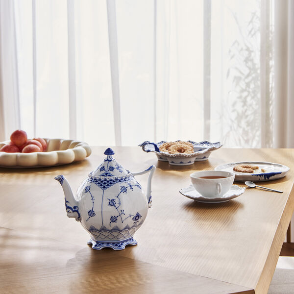 Blue Fluted Full Lace tekanna, Royal Copenhagen
