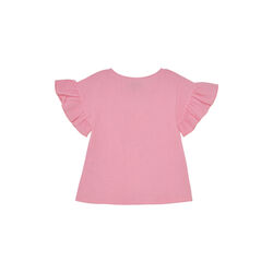 Blouse SS Muslin, plumeria, HUTTEliHUT