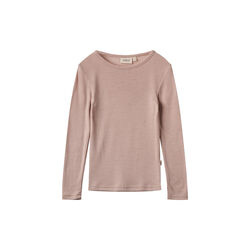 Wool T-Shirt L/S Alfie, 1135 dry rose, Wheat
