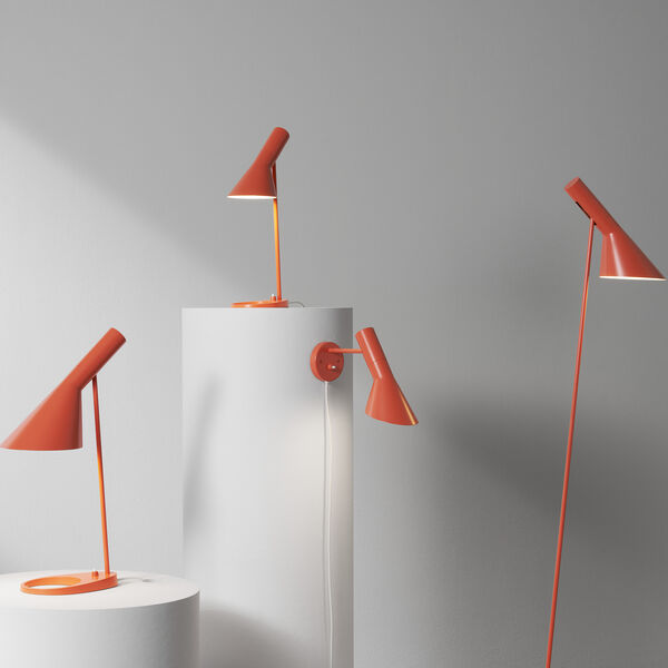 AJ bordslampa, electric orange, Louis Poulsen