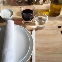 White Fluted coupe tallrik, 23 cm, Royal Copenhagen