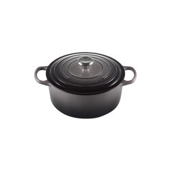 Signature gjutj&auml;rn rund gryta &Oslash; 26 cm, flint, Le Creuset