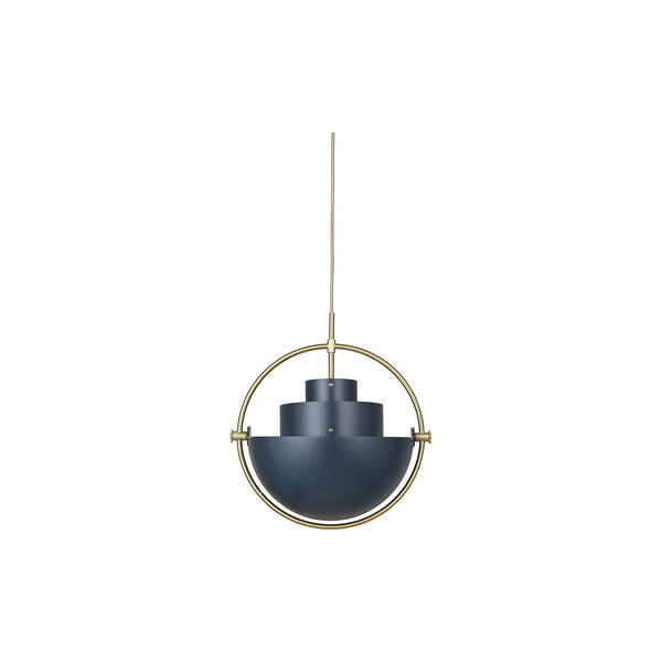 Multi-Lite Pendant, midnight blue/brass, GUBI