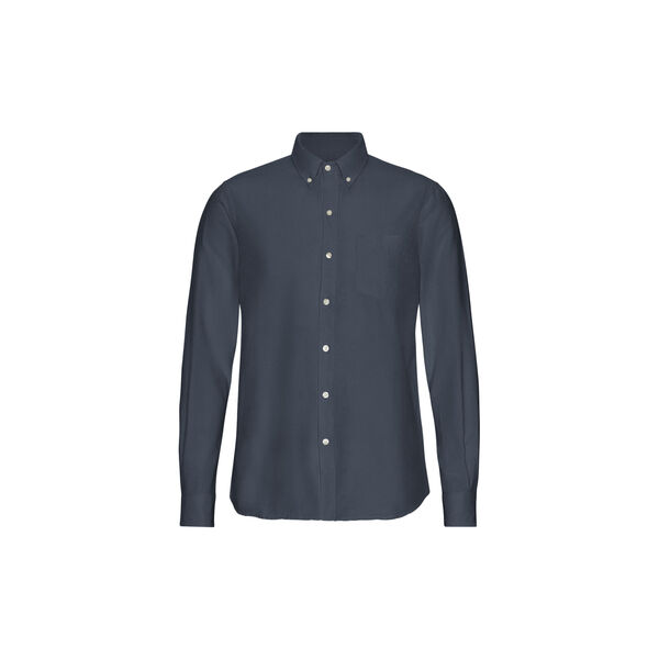 Organic Button Down Shirt, petrol blue, Colorful Standard
