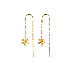 Wild Poppy Earchains, guldpläterat, Pernille Corydon Jewellery