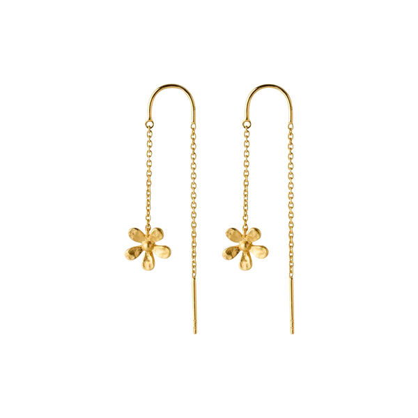 Wild&nbsp;Poppy&nbsp;Earchains, guldpl&auml;terat, Pernille Corydon Jewellery
