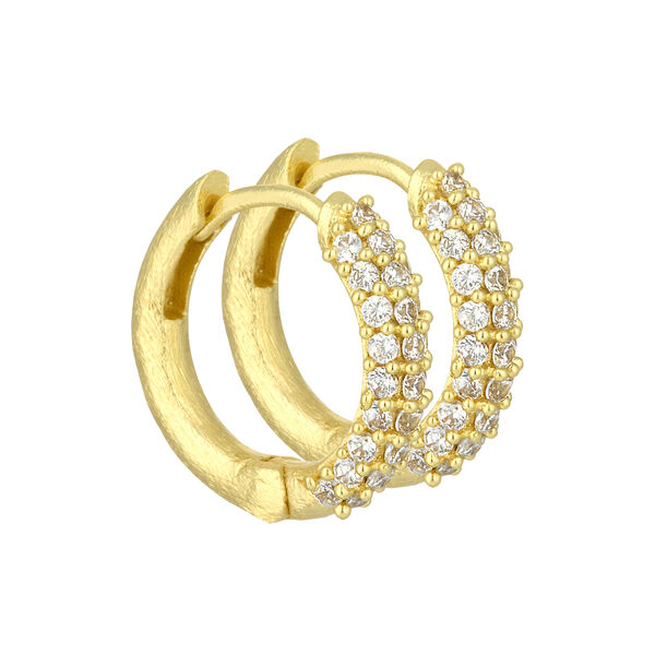 Hoop Earring with Zircons, Pure by Nat