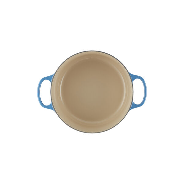 Signature gjutj&auml;rn rund gryta &Oslash; 24 cm, azure blue, Le Creuset