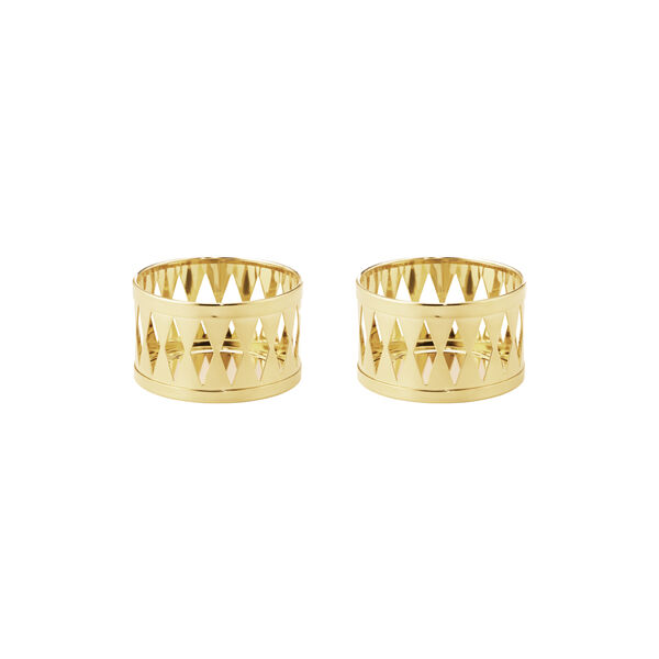 2026 v&auml;rmeljush&aring;llare 2 st., guld, Georg Jensen