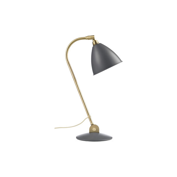 Bestlite BL2 bordslampa, grå/mässing Bestlite BL2 bordslampa, grå/mässing, GUBI