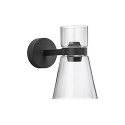 NOCTURNE W CONE Wall Lamp, black, Flos