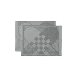 CHRISTMAS RUSTIC bordstablett, light grey, Georg Jensen Damask