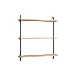 Wall Shelving Standard, oak/black, MOEBE