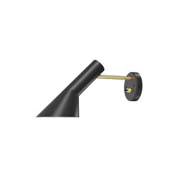 AJ V&auml;gglampa, brass/black, Louis Poulsen