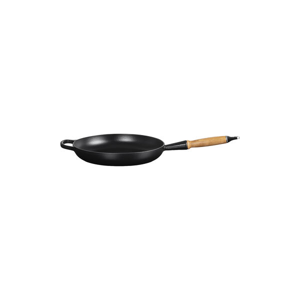 Signature gjutj&auml;rn stekpanna med tr&auml;handtag &Oslash; 28 cm, matte black, Le Creuset
