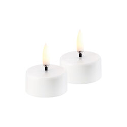 LED rechargeable tealight 2 st., white, Uyuni Lighting