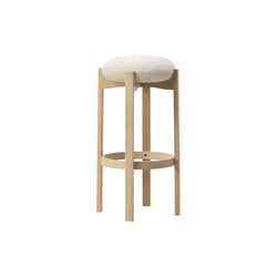 Pioneer Stool, lacquered oak/Zero 0001, Fredericia Furniture