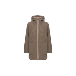 Bonded Pile Jacket with Hood, greige, Ilse Jacobsen Hornb&aelig;k