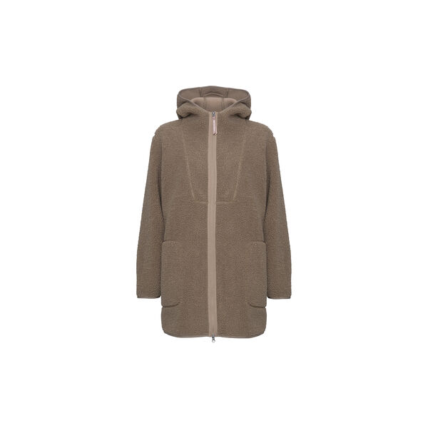 Bonded Pile Jacket with Hood, greige, Ilse Jacobsen Hornb&aelig;k