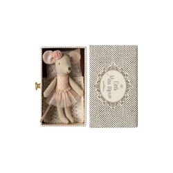 Lillasyster dansmus i dagbädd, pink, Maileg