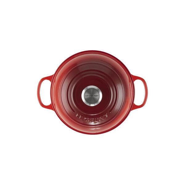 Signature gjutj&auml;rn br&ouml;dform, cerise, Le Creuset