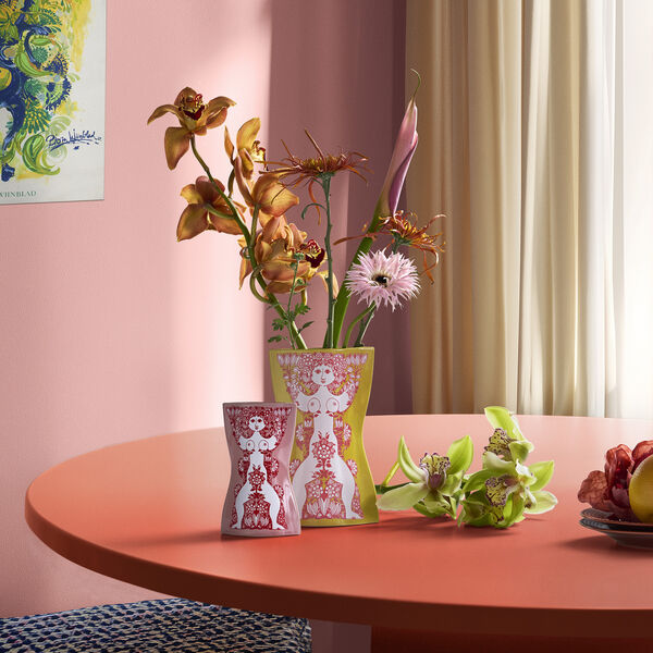 Nina Vas, pink/r&ouml;d, Bj&oslash;rn Wiinblad