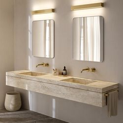 LINEA W3 v&auml;gglampa, brass, LIGHT-POINT