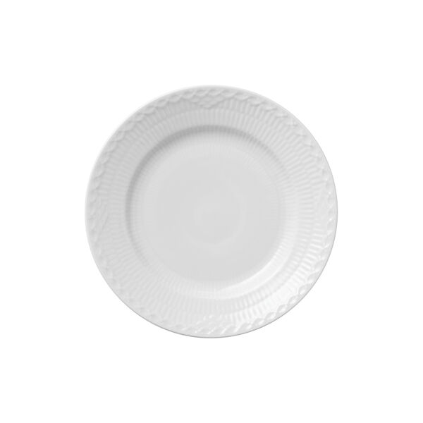 White Fluted Half Lace tallrik, Royal Copenhagen