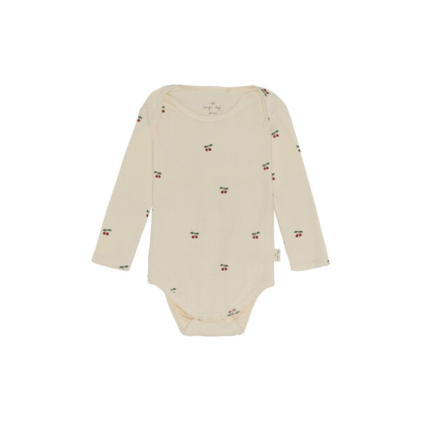 Långärmad body, cherry, Konges Sløjd