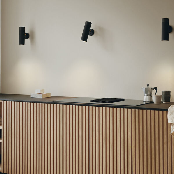 Patrone Wall Lamp, black-browned brass, Thorup Copenhagen