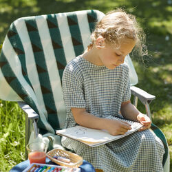 KVAM Half Size Throw, green, Røros Tweed