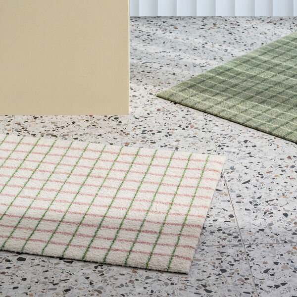 Grid Matcha Lemon Doormat, Heymat