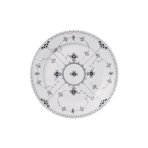 Black Fluted Half Lace Tallrik &Oslash; 27 cm, Royal Copenhagen