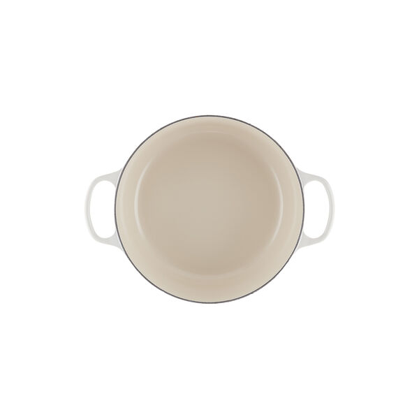 Signature gjutj&auml;rn rund gryta &Oslash; 28 cm, meringue, Le Creuset