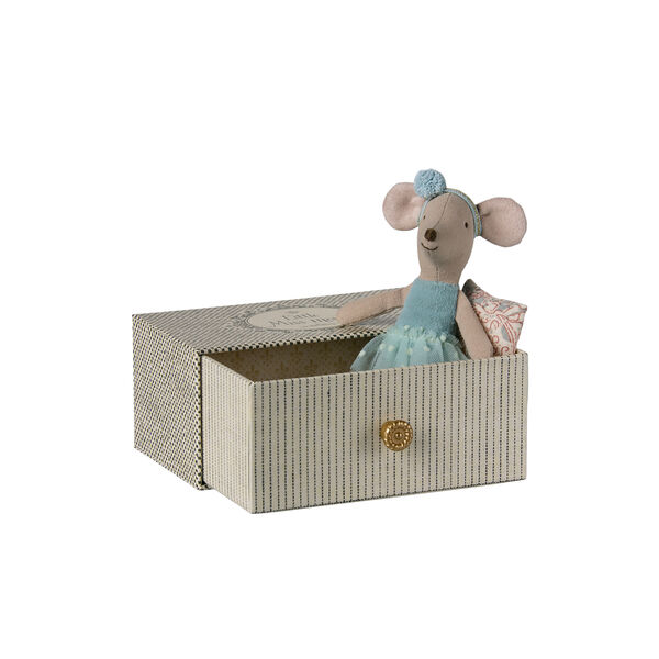 Lillasyster dansmus i dagbädd, blue Lillasyster dansmus i dagbädd, blue, Maileg