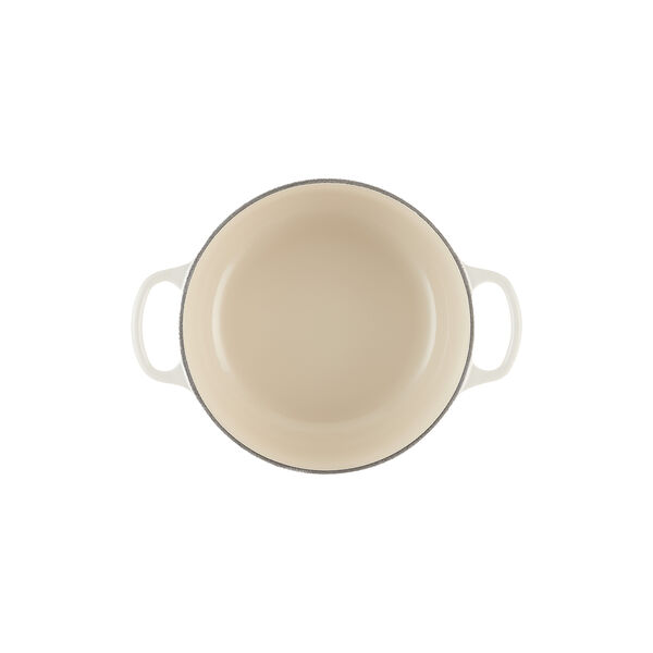 Signature gjutj&auml;rn rund gryta &Oslash; 20 cm, meringue, Le Creuset