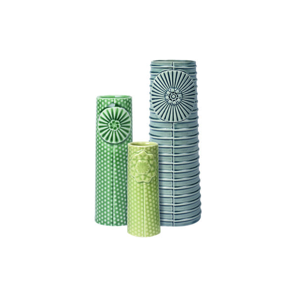 Pipanella Flock set of 3 vases, nordic Fjord, Dottir Nordic Design