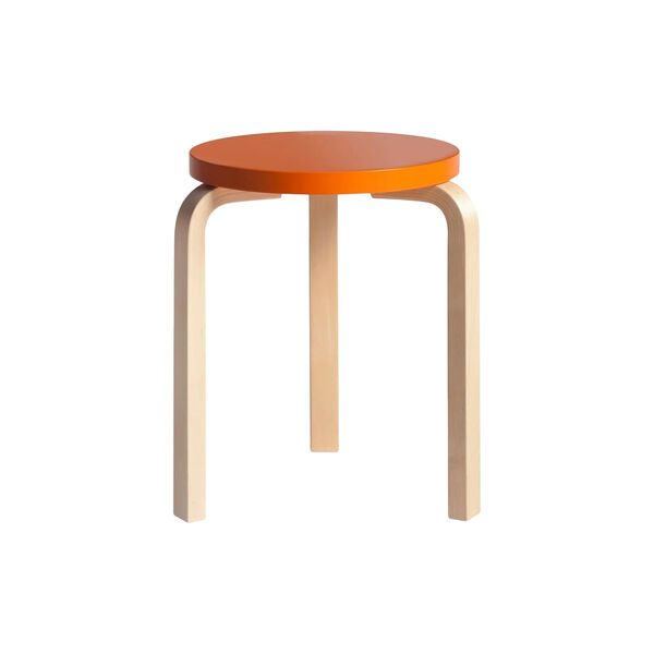 Stool 60, orange, Artek