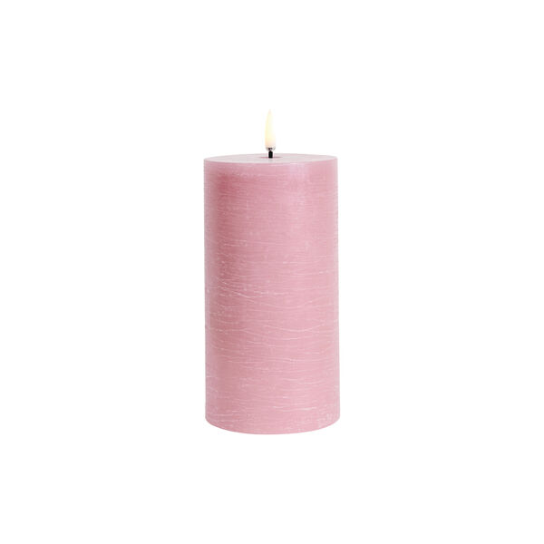 LED Pillar Candle 15 cm, dusty rose, Uyuni Lighting