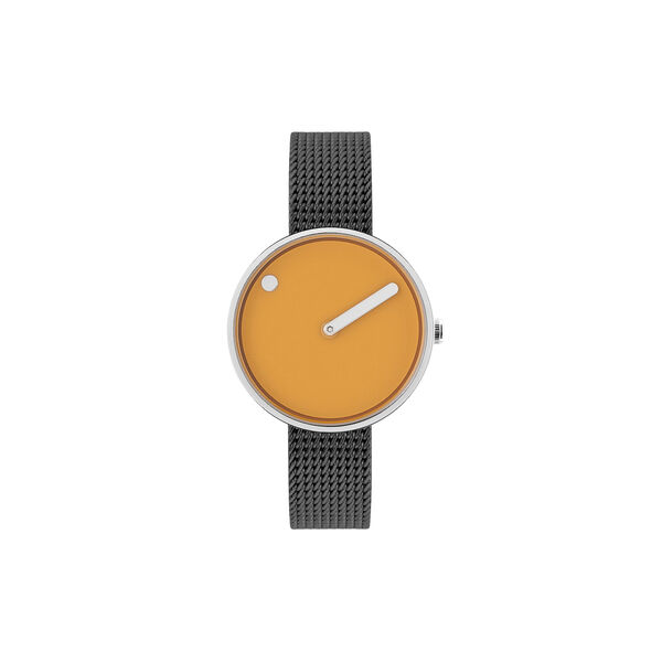 Picto armbandsur, mustard yellow/matt grey, PICTO