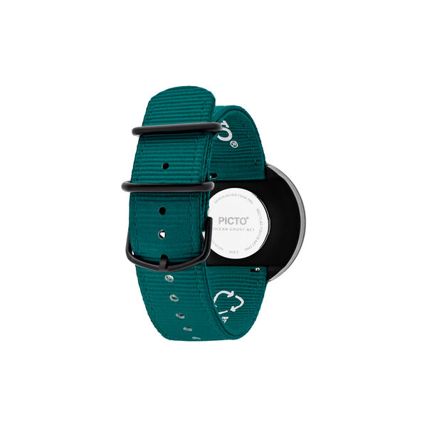PICTO armbandsur, ocean green/matt black/ocean green, PICTO