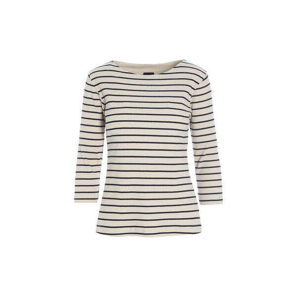 Globe stripe blouse, black/ivory stripe, BITTE KAI RAND