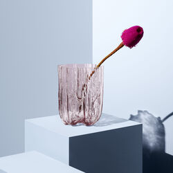 Crackle vas, rosa, Kosta Boda